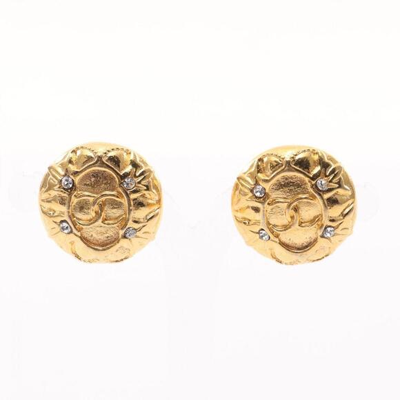 CHANEL Clear Logo Earrings - Picture 1 of 7